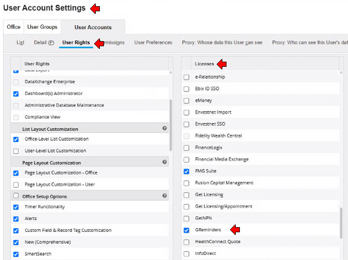 User Rights in SmartOffice